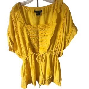 Calvin Klein 100% Cotton Yellow Tunic 3X Brand New without Tags